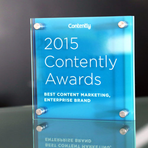 CustomAcrylic_Award White Ink Digitally Printed Acrylic Custom Corporate Award