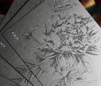 RaisedInk_Staionery Couple's Wedding Announcement Featuring Raised Ink Digital Printing Technology