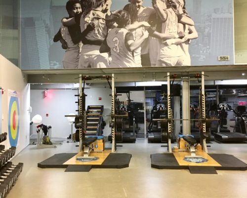 Columbia Athletics Installation Vinyl graphics installed in Columbia University Campbell Athletics Center.