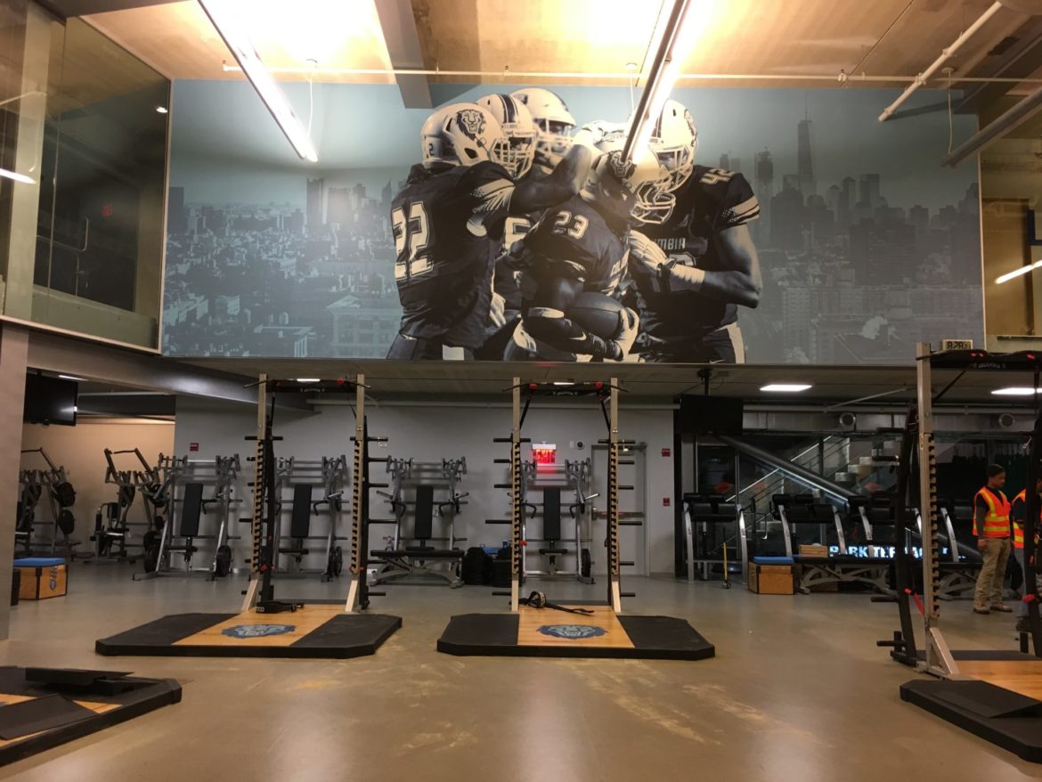 Columbia Install – University Athletics Center Graphics