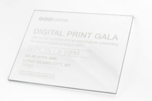 Second Surface White Ink Printed Invitations