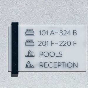 Wayfinding Signage Directional Acrylic Sign for Hotel