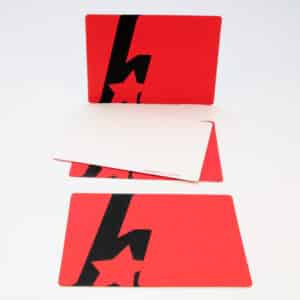 Custom letterpress black foil card in New York City