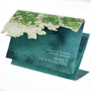 Digital die cut wedding invitation in NYC