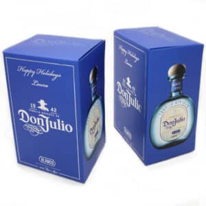 Personalized liquor box with raised ink in New York City