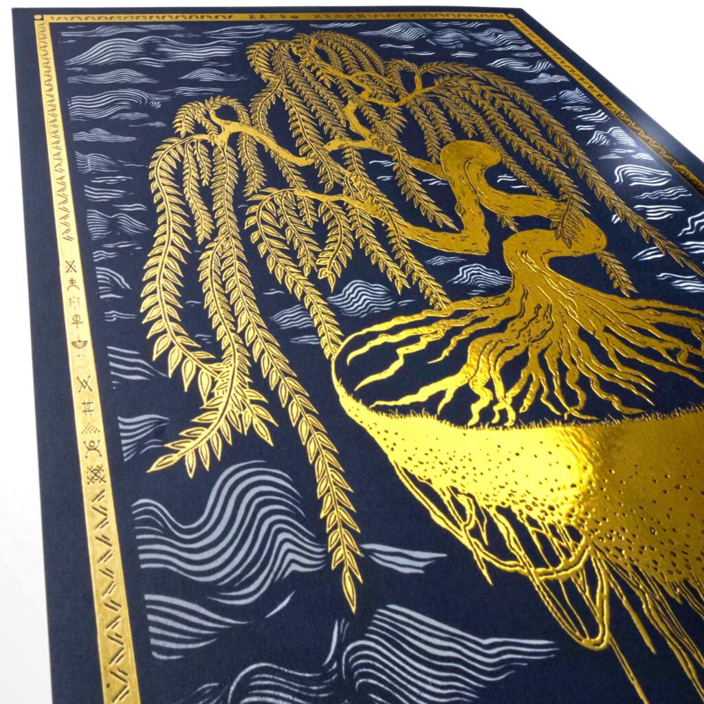 Raised Layered ink with texture in New York City