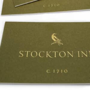 Gold engraved business cards NYC