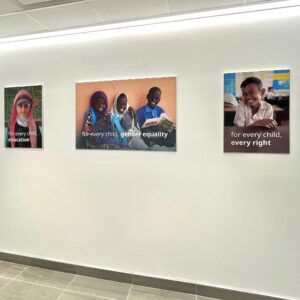 Framed SEG Fabric Display NYC