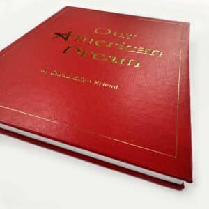 Custom printed casebound book with embellishment NYC