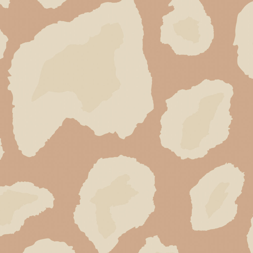 Leopard print wallpaper in NYC